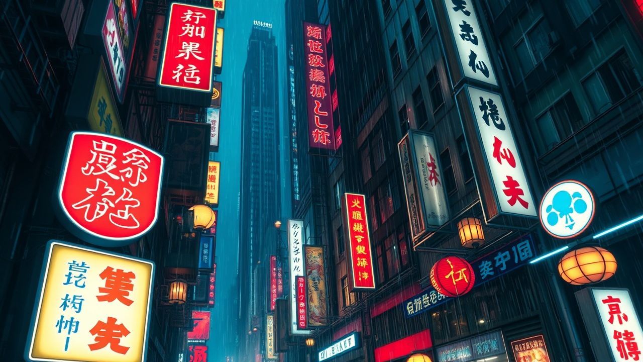 Breathtaking Hong Kong Alley Neon Dreams