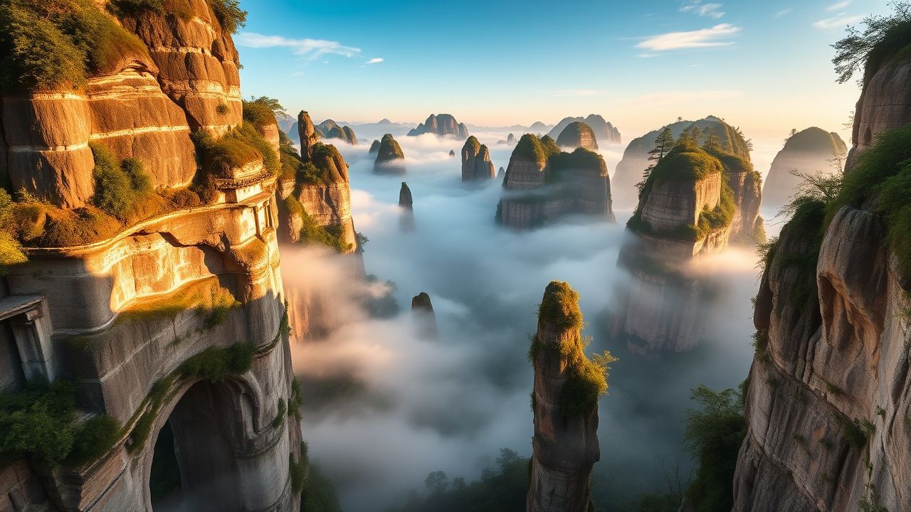 Radiant China Zhangjiajie Avatar in the Mist