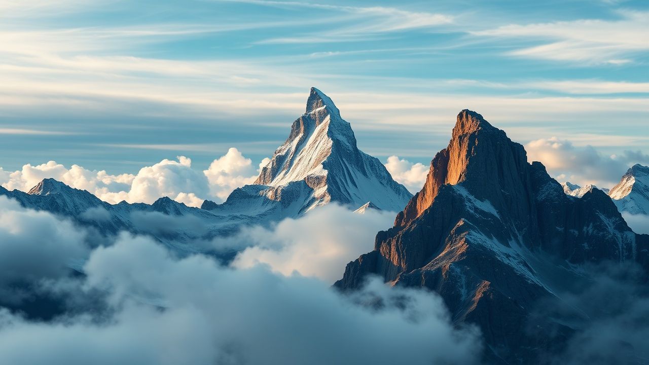 Splendid Matterhorn Pyramid Peak Drama