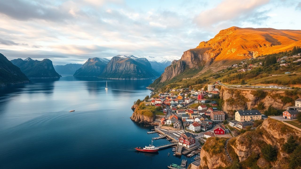 Captivating Norway Fjord Cliffs Drama