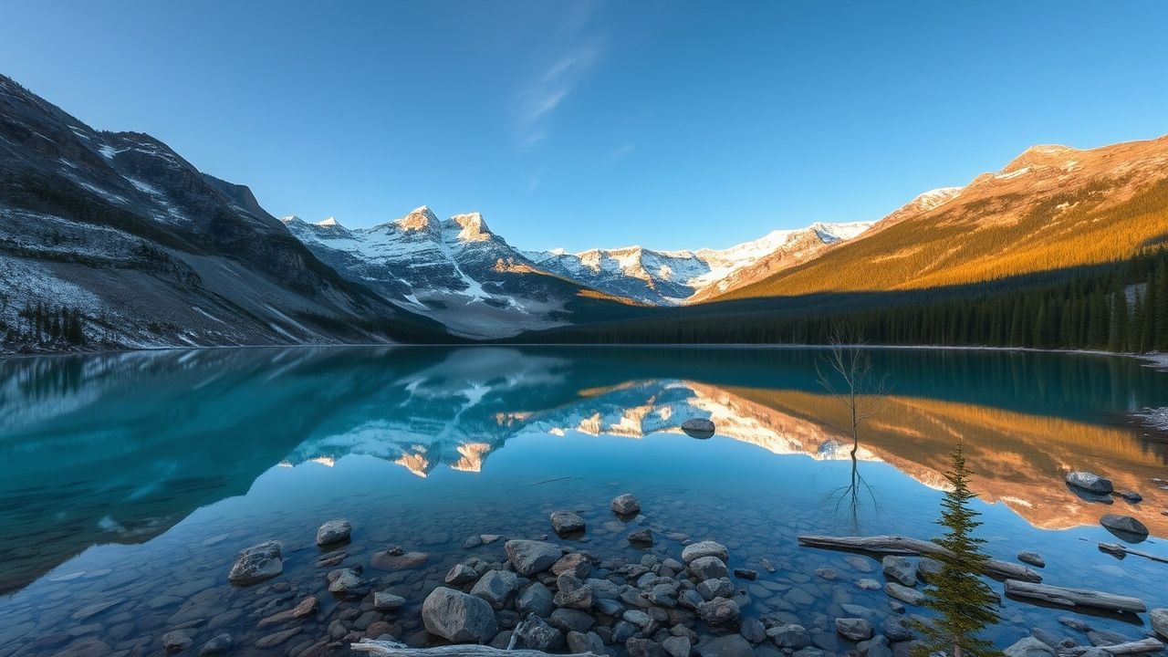 Glorious Canadian Rockies Moraine Reflections