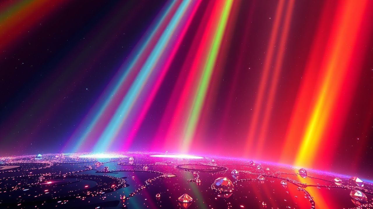 Infinite Prismatic Light Rainbow Crystal