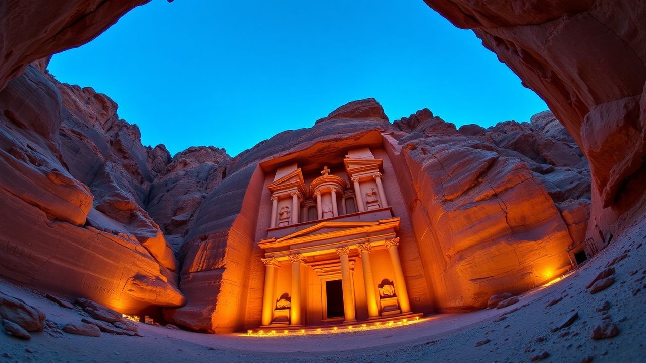 Remarkable Petra Treasury Carved Ruins