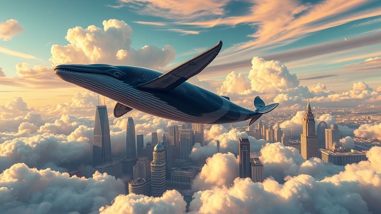 Resplendent Whale Flying City