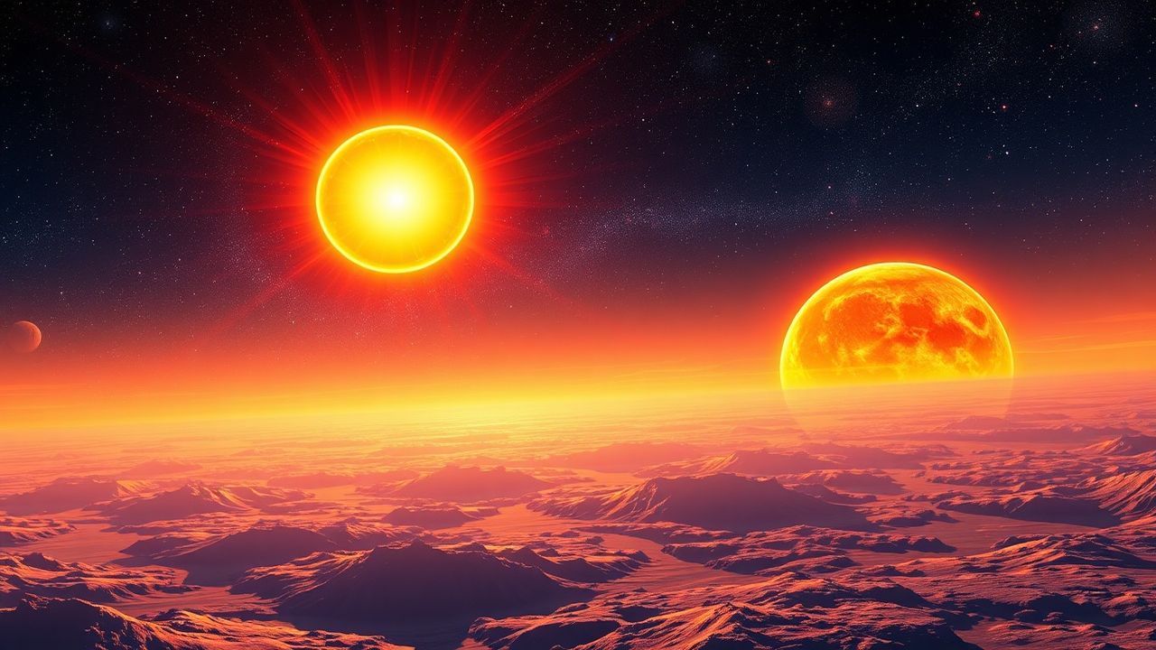 Splendid Binary Star System