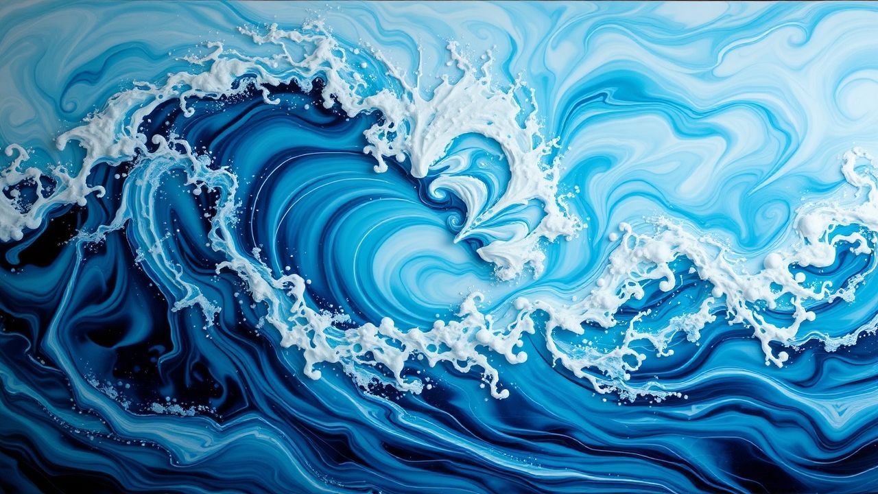 Dreamlike Resin Art Ocean