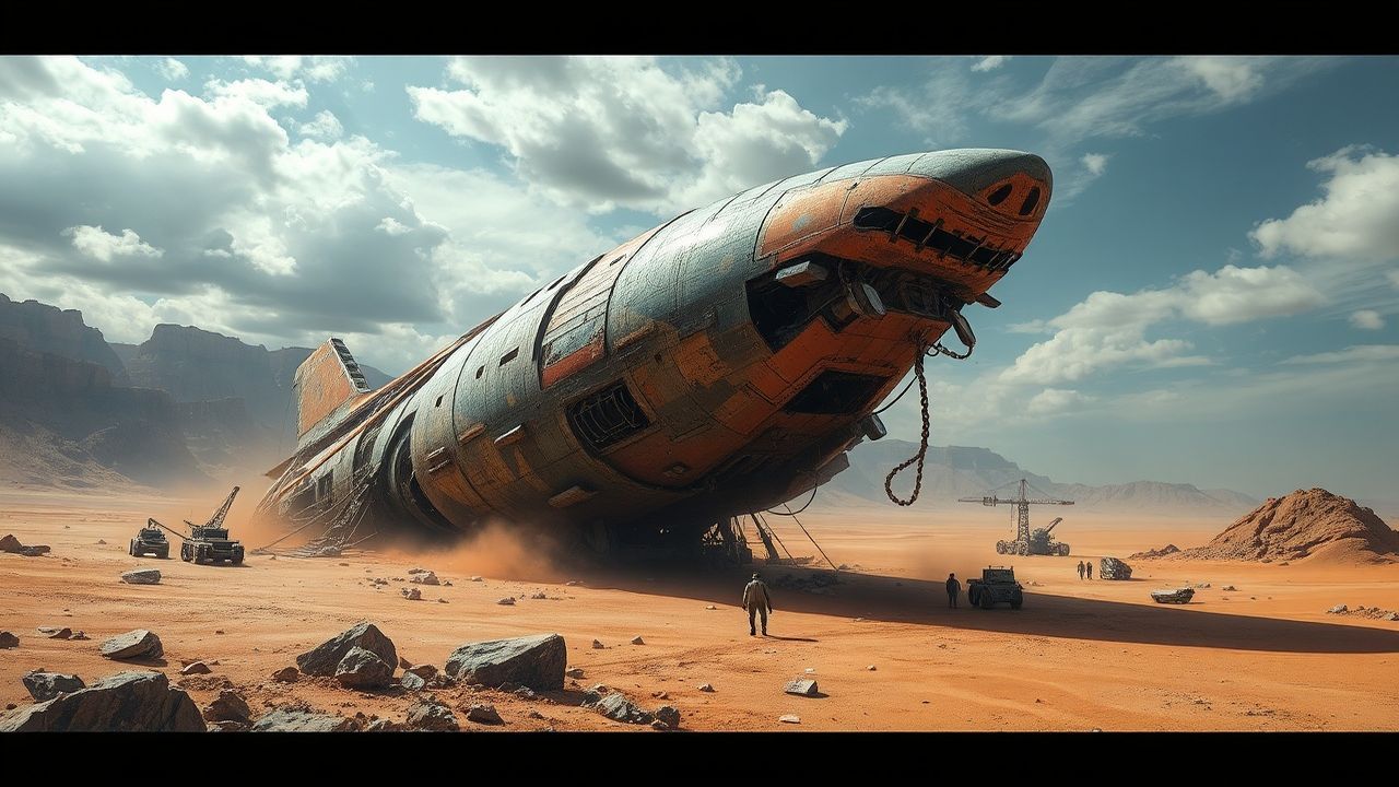 Breathtaking Crashed Alien Ship Ruins