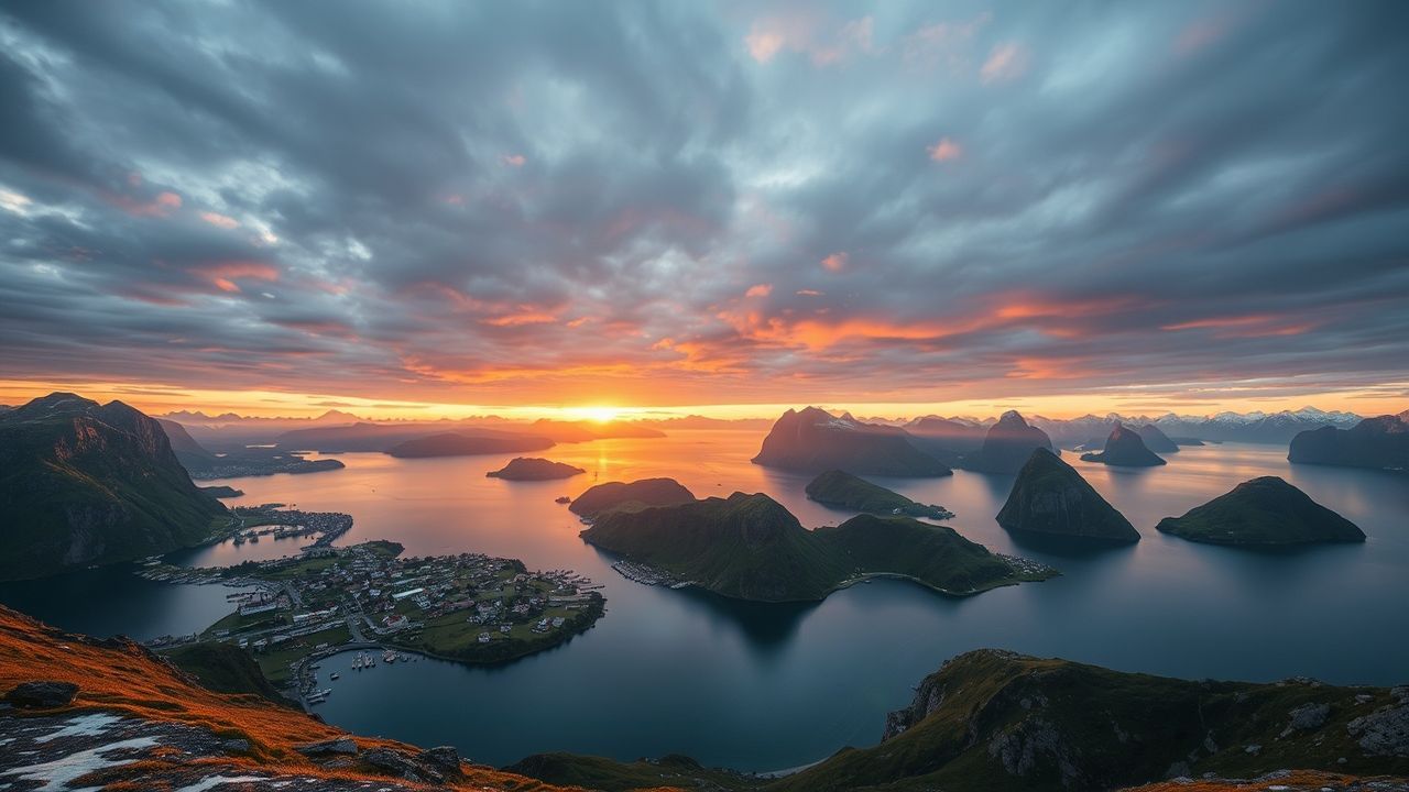 Serene Norway Lofoten Islands Drama