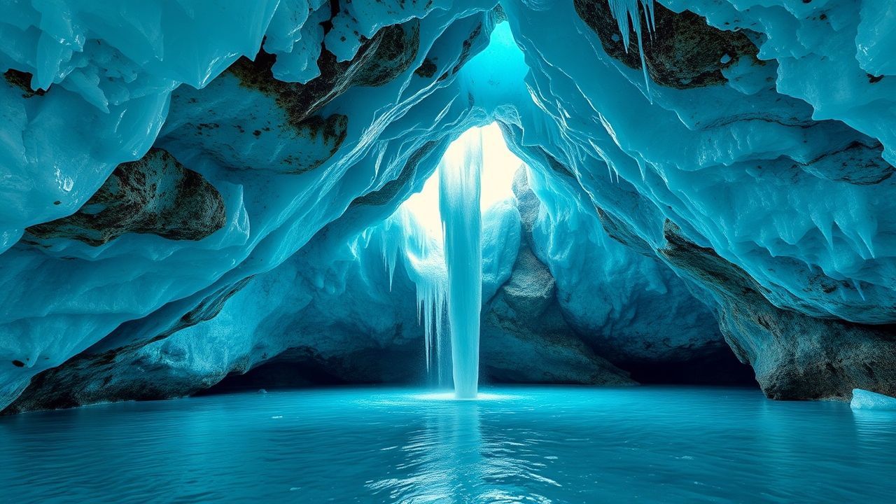 Arcane Ice Cave Interior Crystal