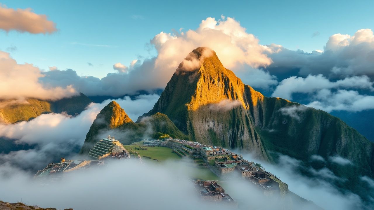 Immense Machu Picchu Picchu Clouds