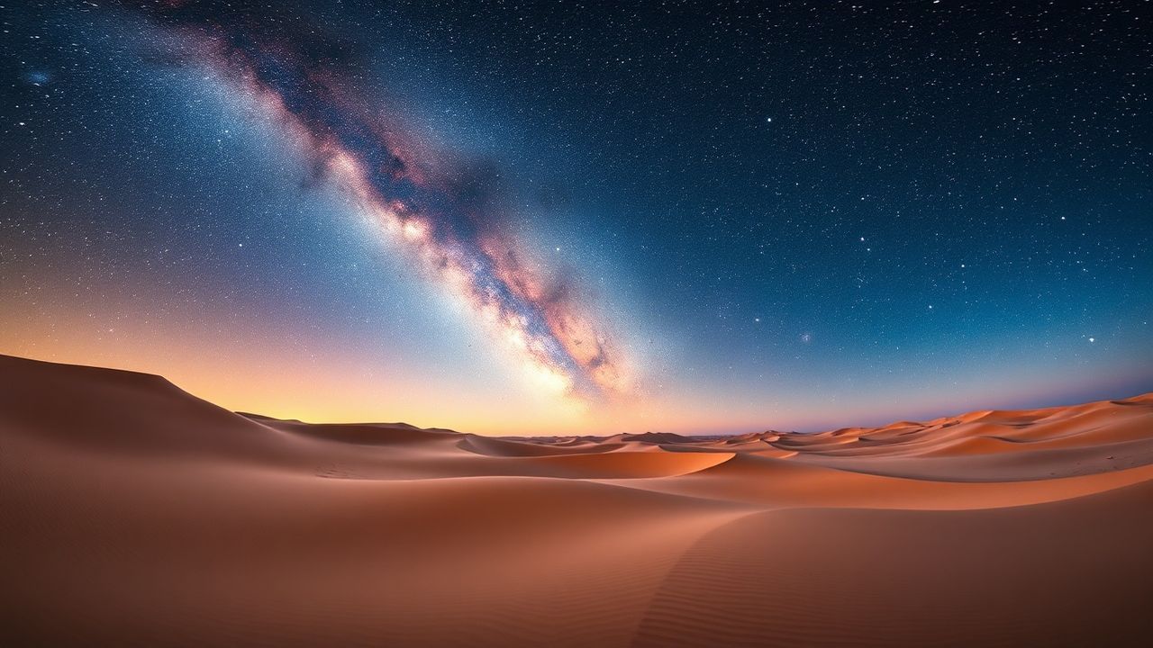 Haunting Desert Milky Way by Night