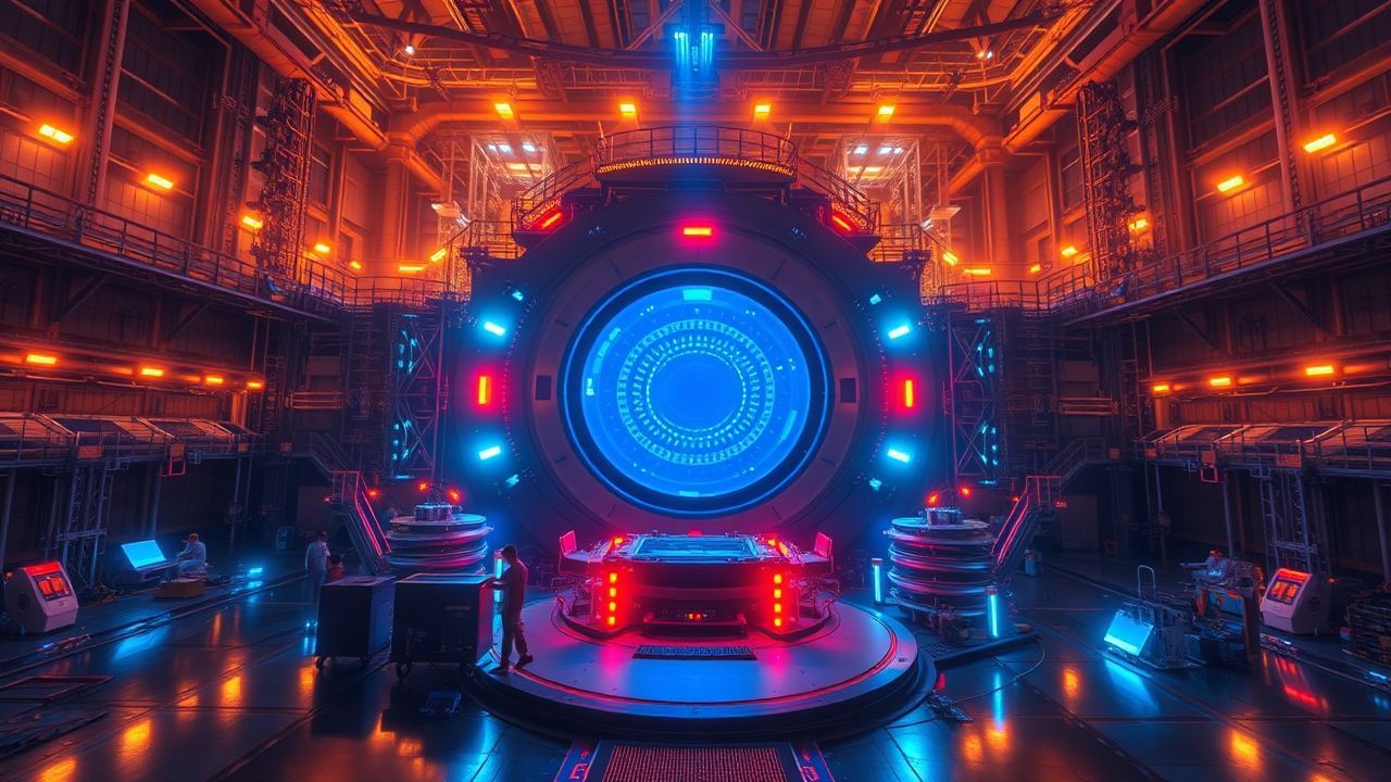 Stunning Fusion Reactor Core Glow