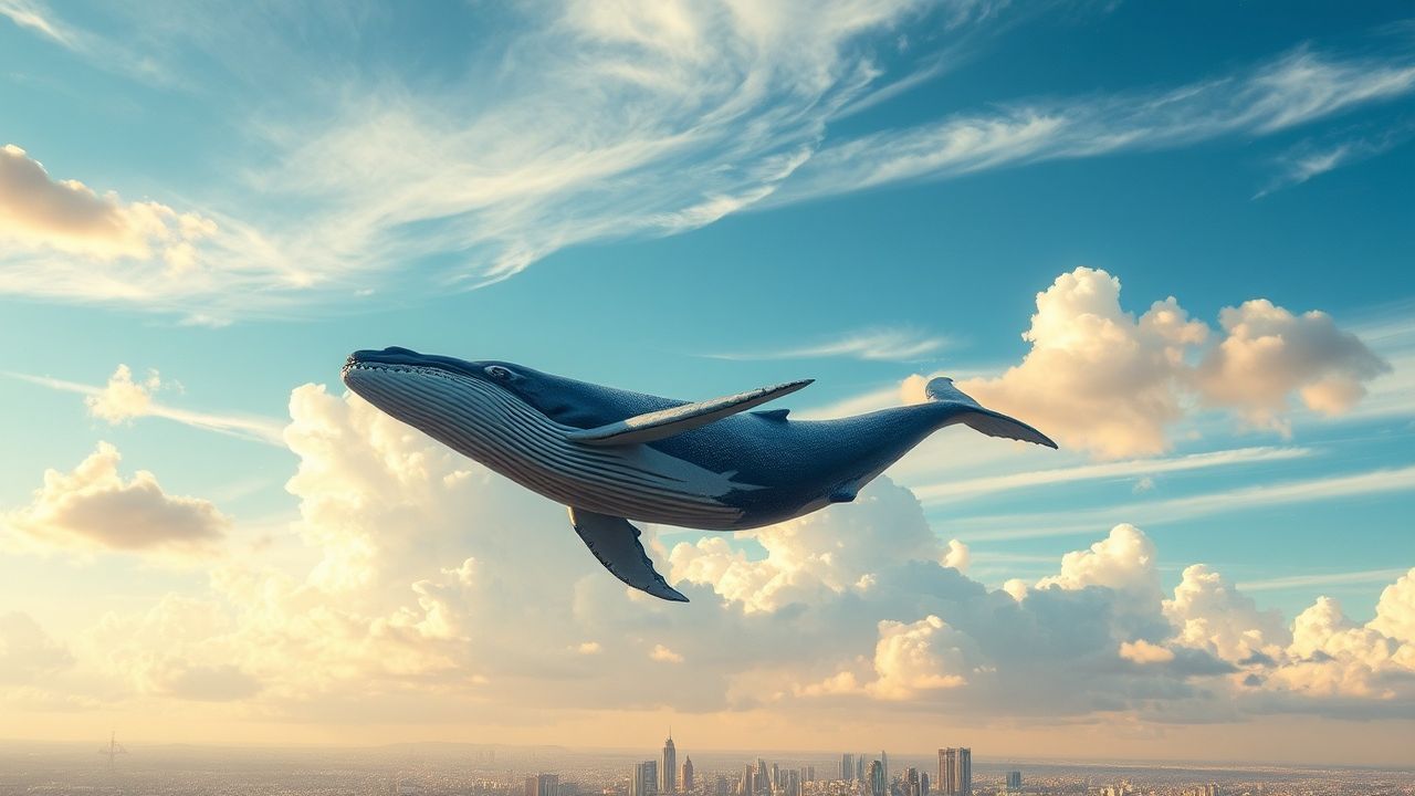 Splendid Whale Flying City