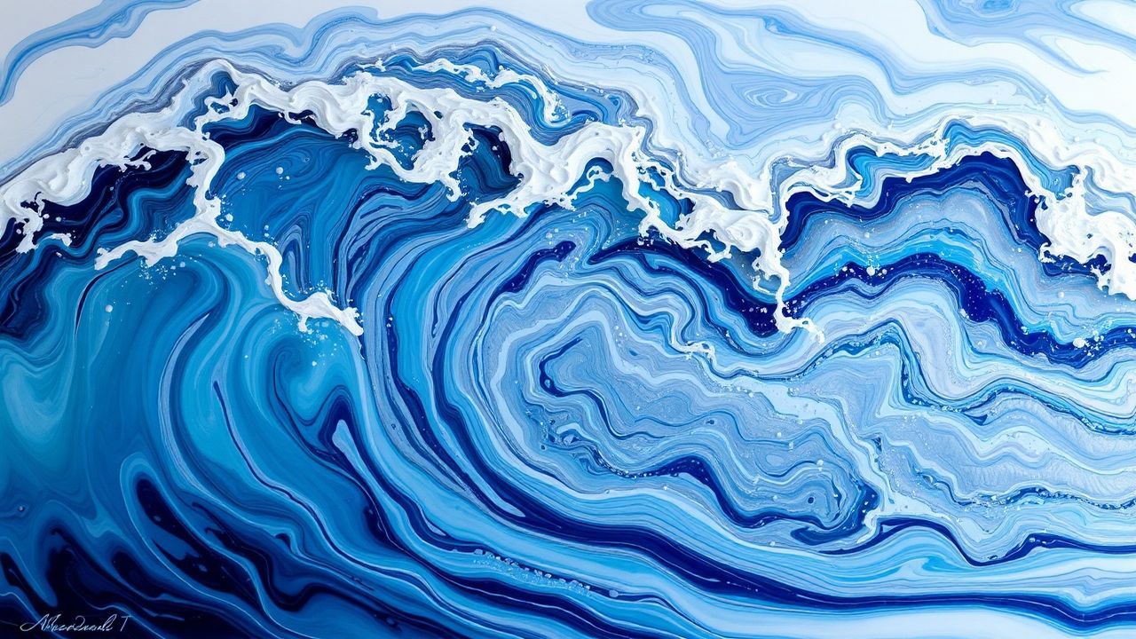 Alluring Resin Art Ocean