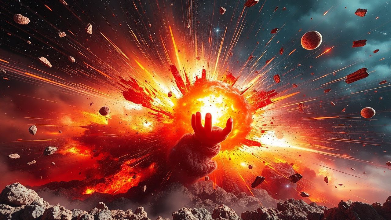 Striking Supernova Explosion Shockwave