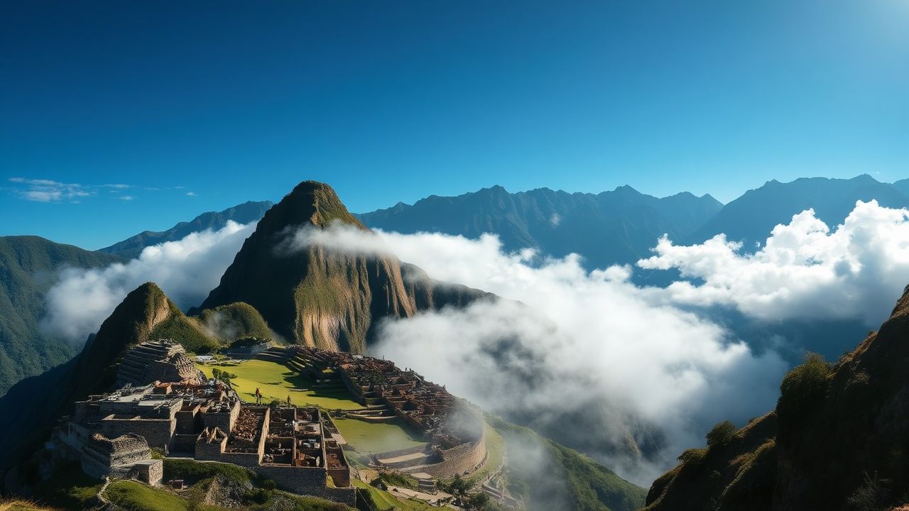Dramatic Machu Picchu Picchu Clouds