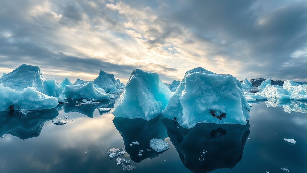 Haunting Iceland Glacial Lagoon Crystal