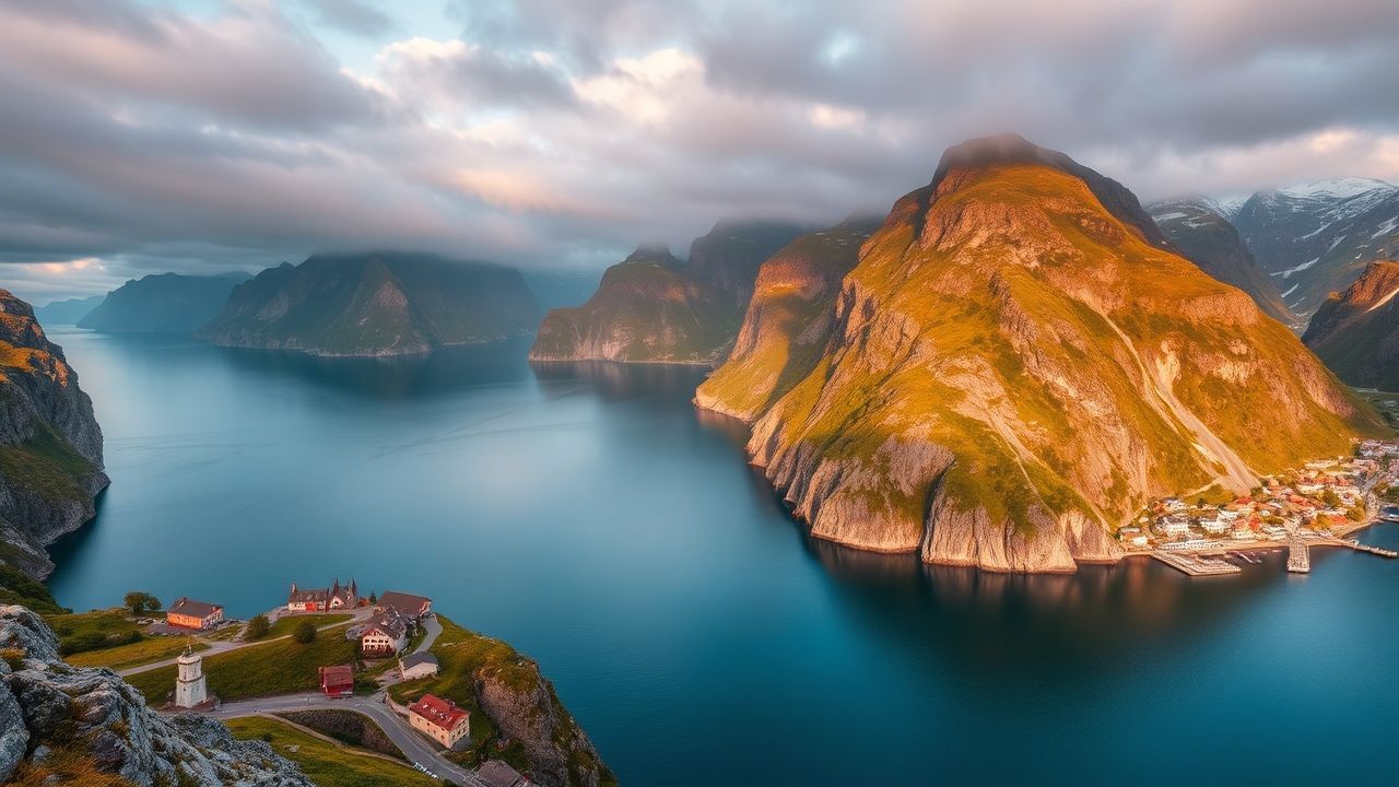 Extraordinary Norway Fjord Cliffs Drama