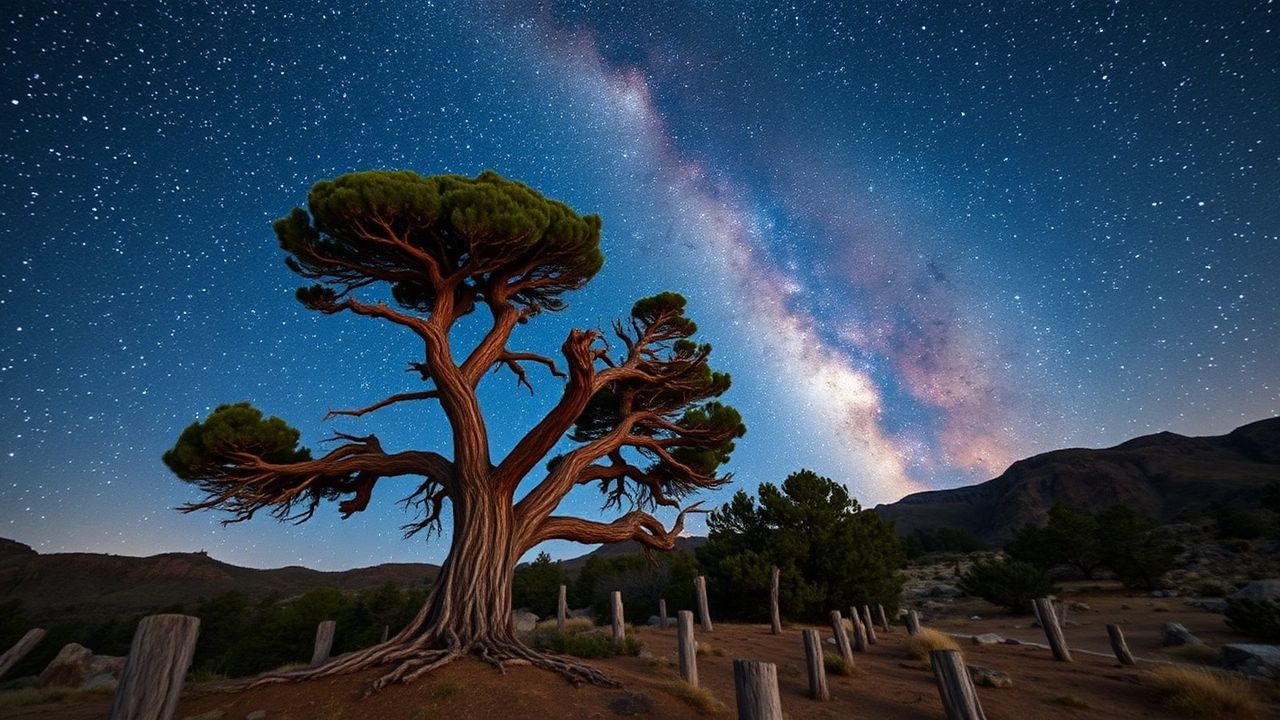 Stunning Milky Way Core Ruins