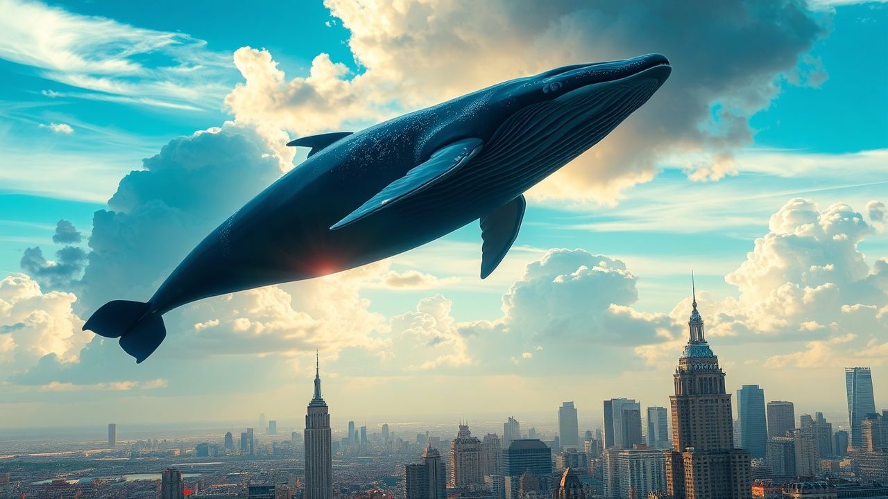 Luminous Whale Flying City