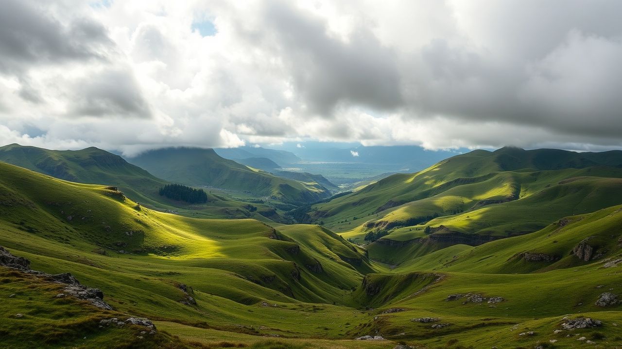 Golden Scottish Highlands Rolling Drama