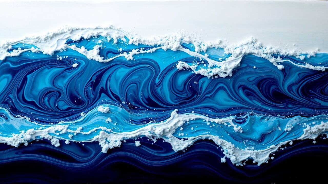 Dazzling Resin Art Ocean