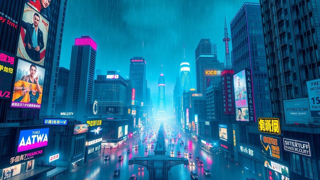 Electric Cyberpunk Megacity Endless Neon Dreams