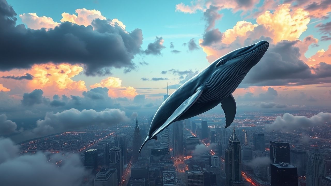 Enchanted Whale Flying City