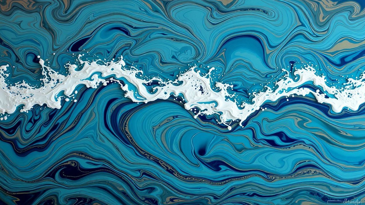 Stellar Resin Art Ocean