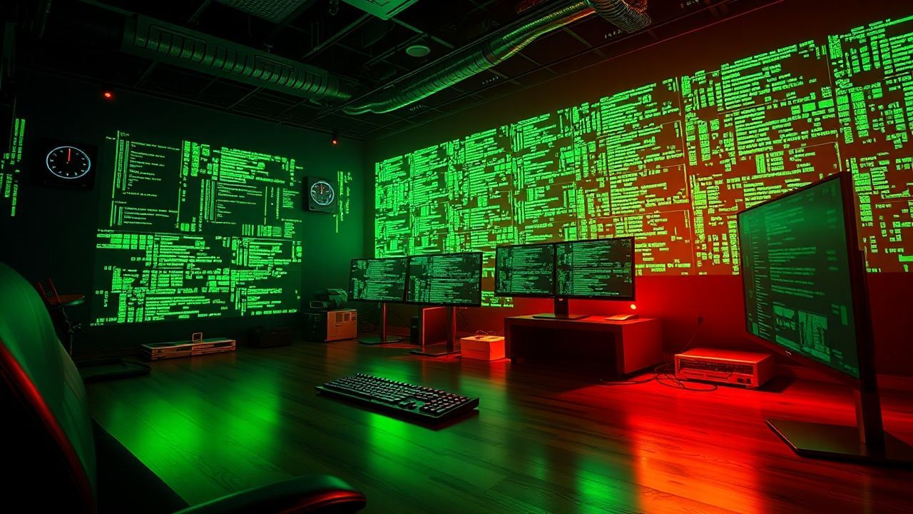 Vibrant Hacker Den Screens
