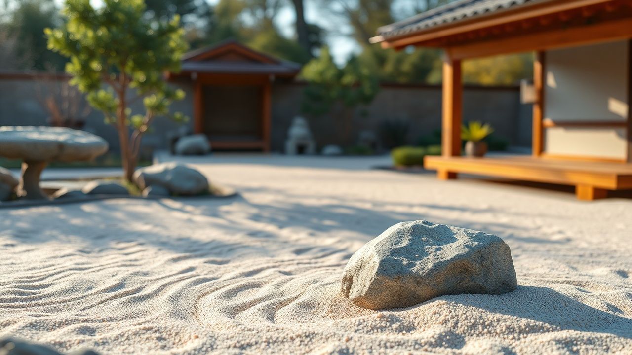 Exquisite Zen Garden Raked Serenity