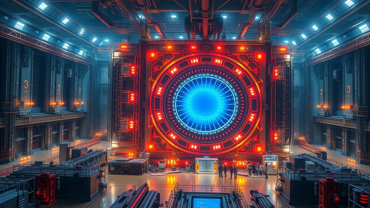 Spectacular Fusion Reactor Core Glow