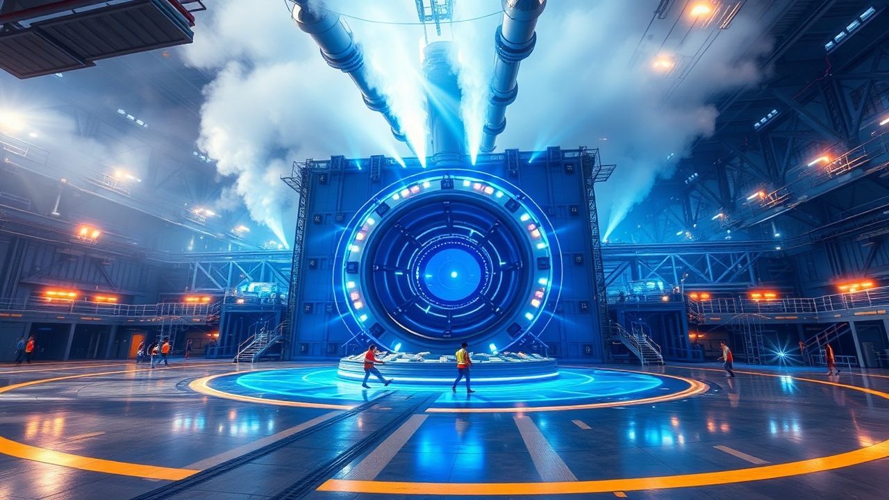 Radiant Fusion Reactor Core Glow