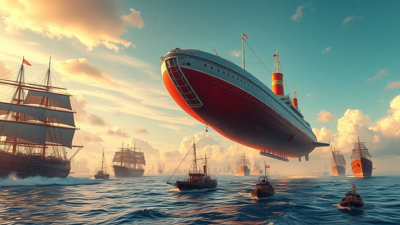 Wondrous Airship Fleet Victorian