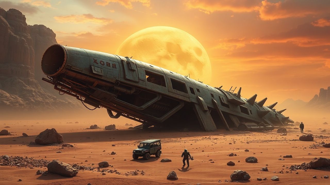 Monumental Crashed Alien Ship Ruins