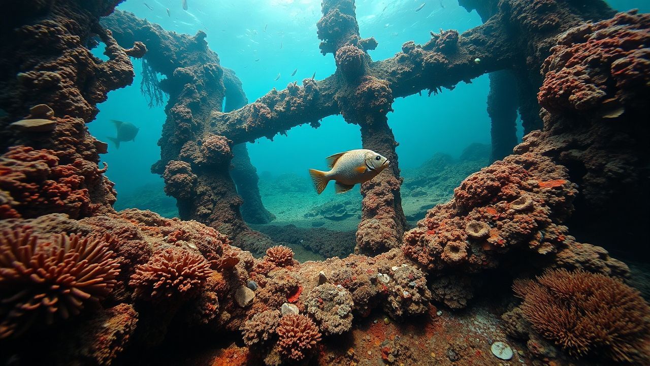 Radiant Shipwreck Coral Encrusted