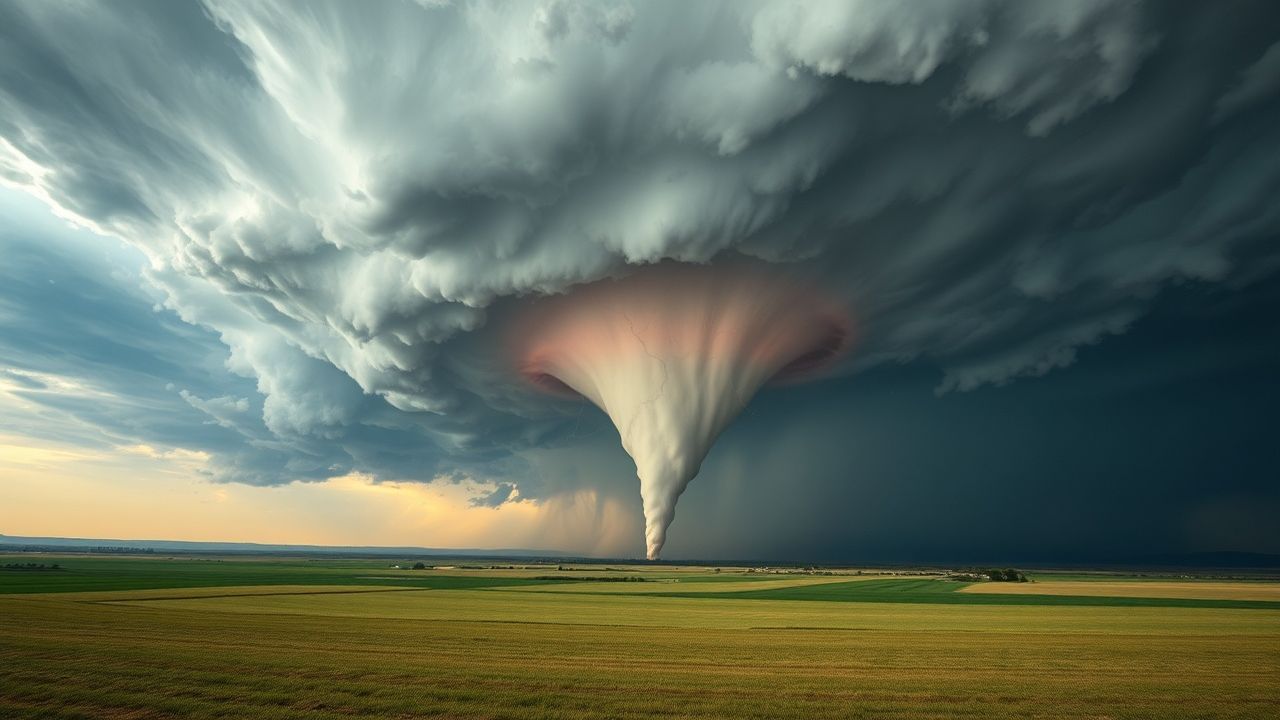 Glorious Supercell Thunderstorm Rotating