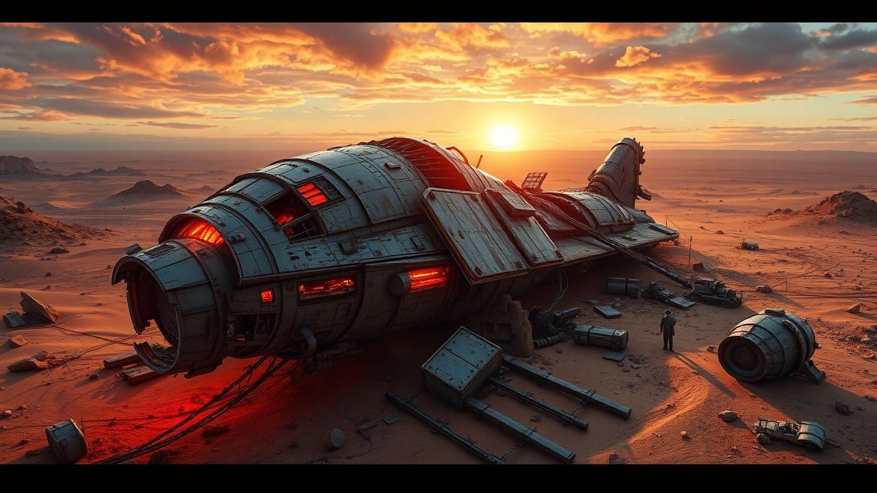 Tranquil Crashed Alien Ship Ruins