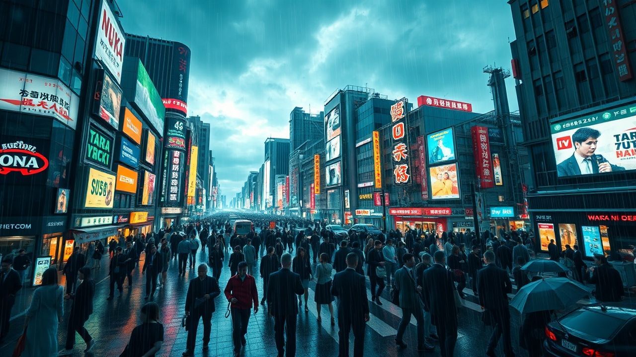 Futuristic Tokyo Shibuya Future Neon Dreams