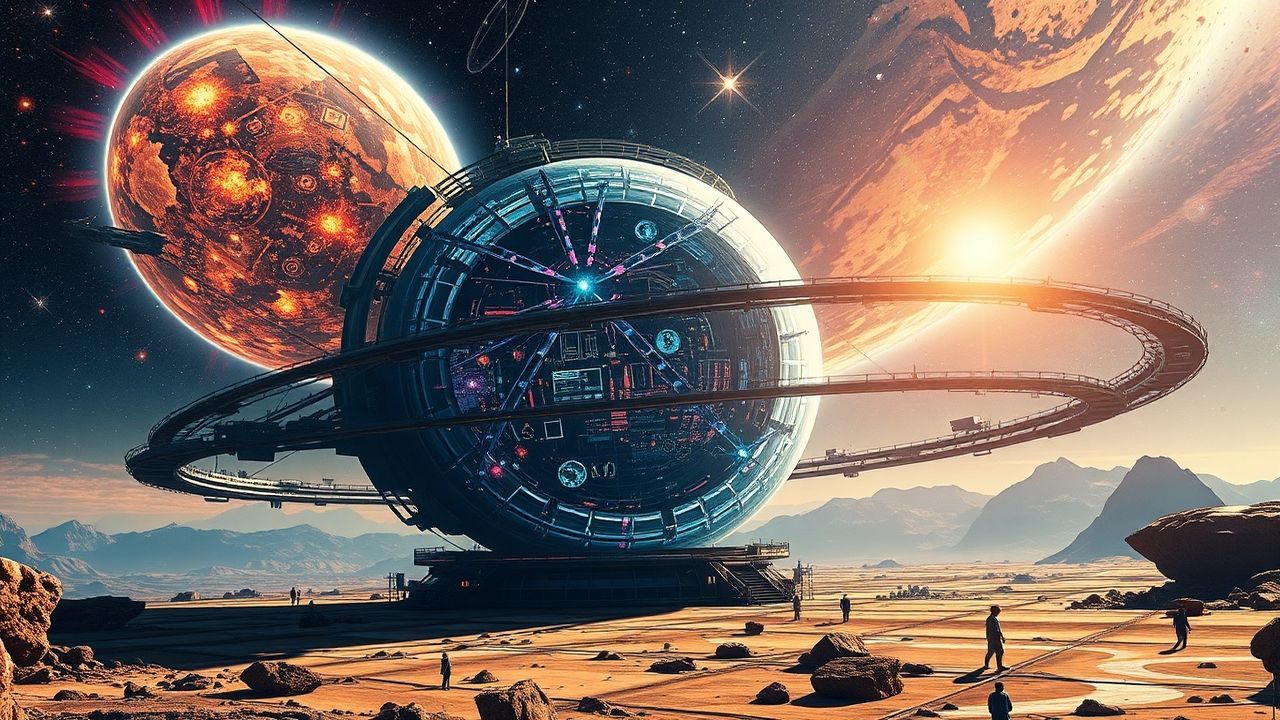 Serene Dyson Sphere Megastructure