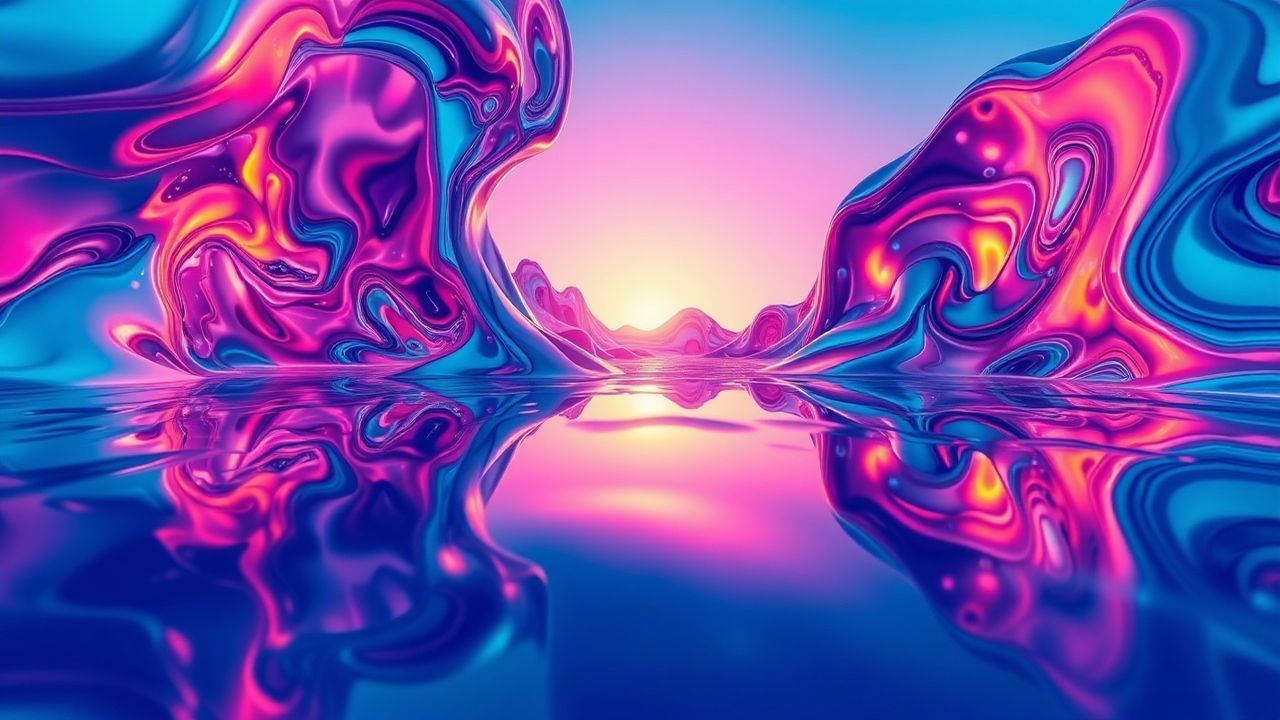 Enchanting Liquid Chrome Morphing