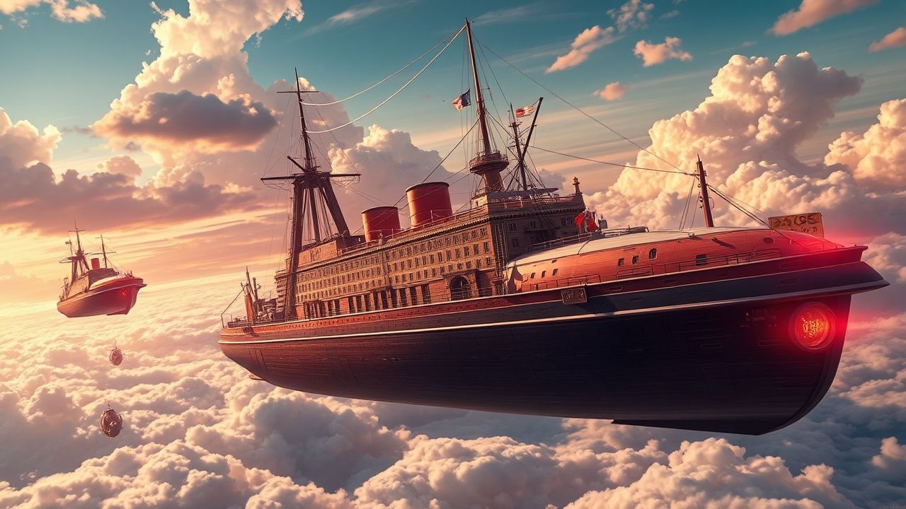 Luminous Airship Fleet Victorian