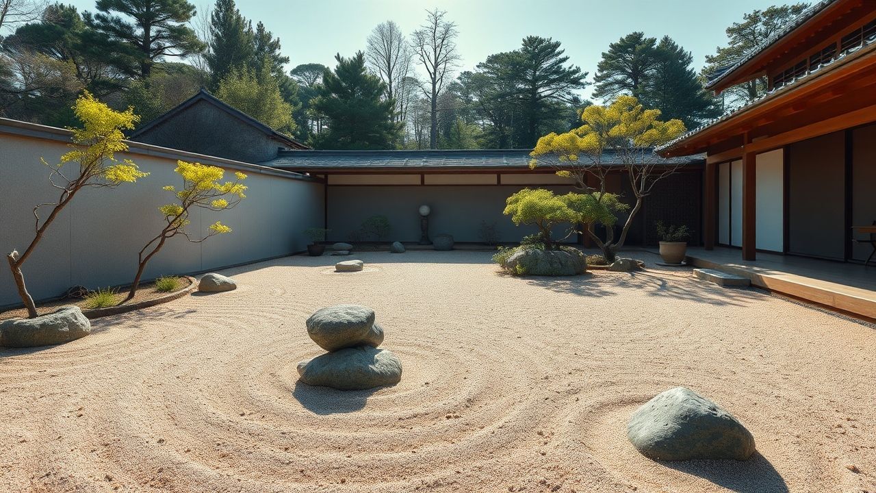 Ornate Japan Zen Garden Serenity