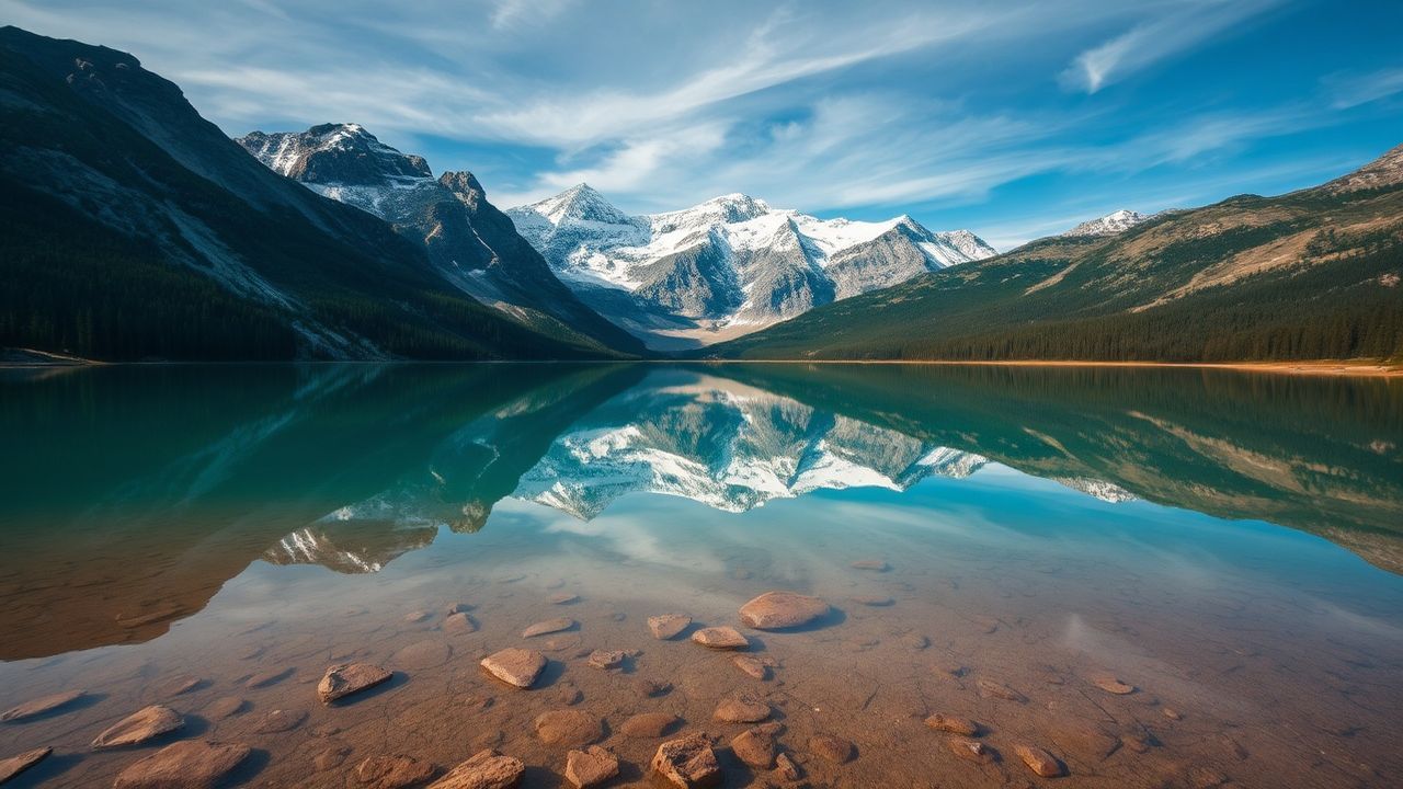 Arcane Mountain Lake Mirror Reflections