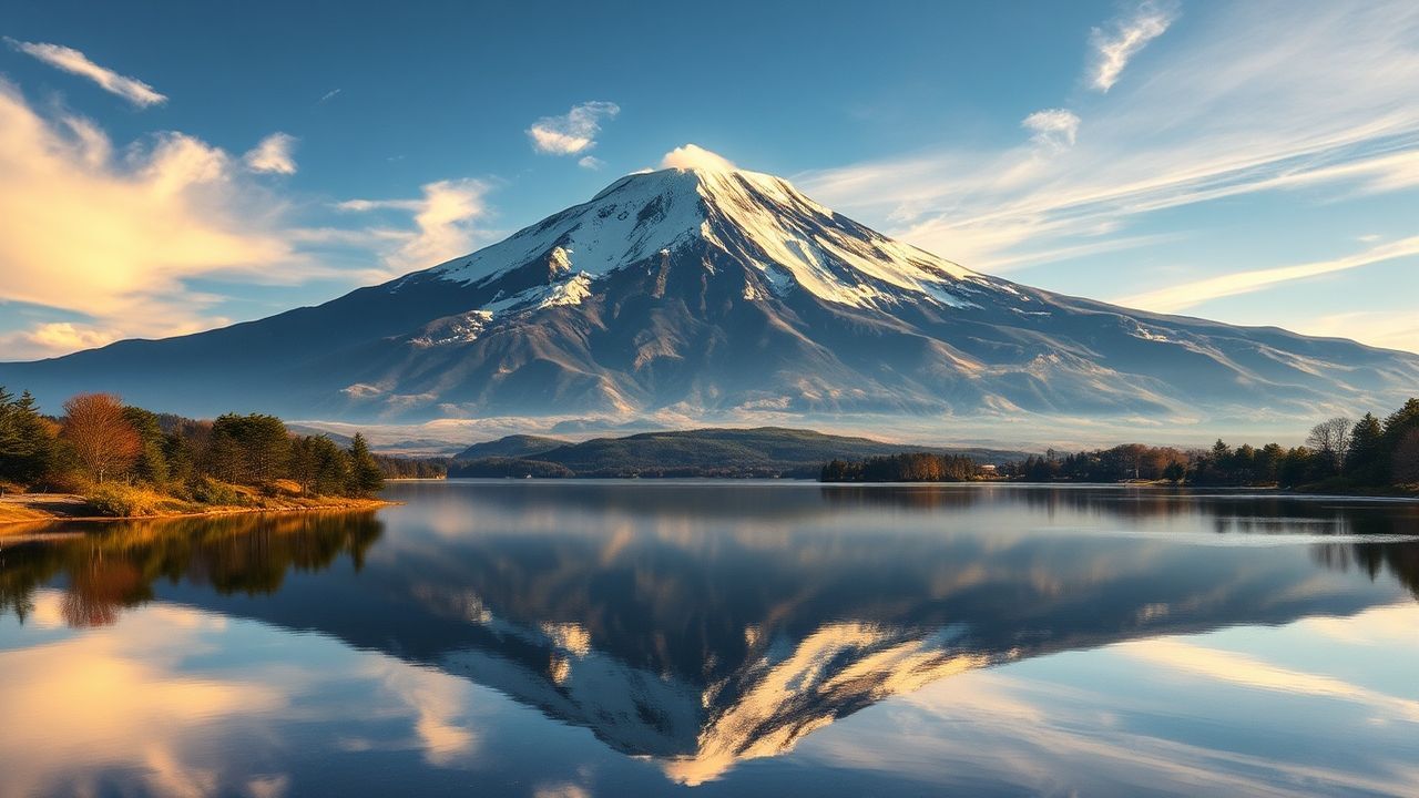 Ethereal Mt. Fuji Mount Lakes Reflections