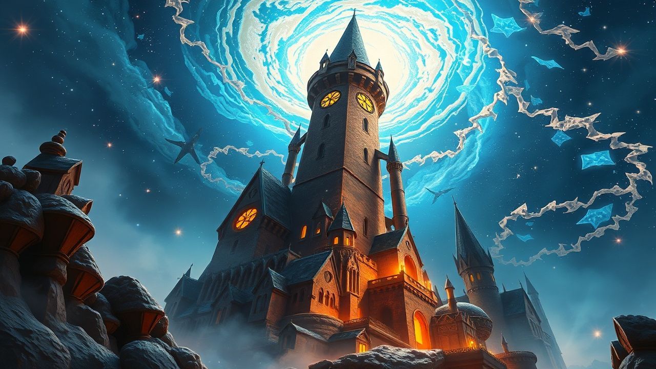 Dreamlike Wizard Tower Energy Magic