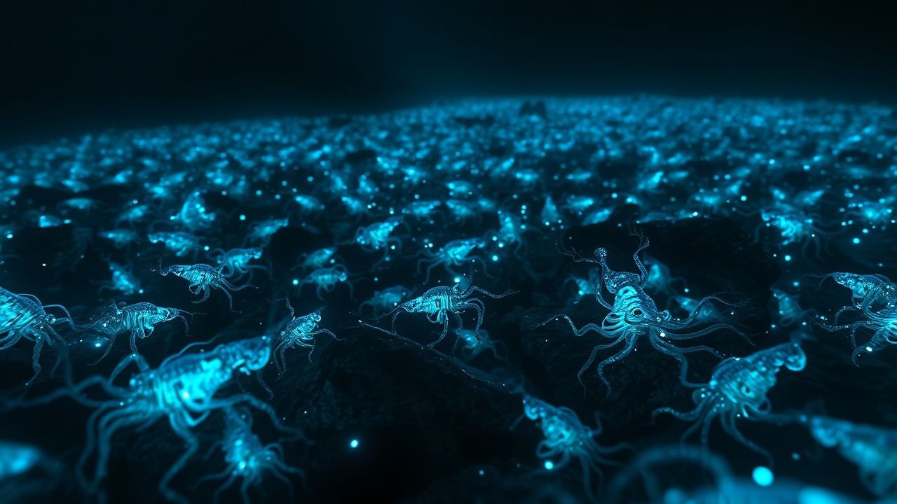 Extraordinary Bioluminescent Deep Creatures Glow