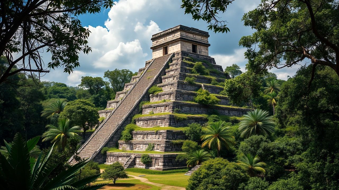 Breathtaking Mayan Pyramid Jungle Ruins