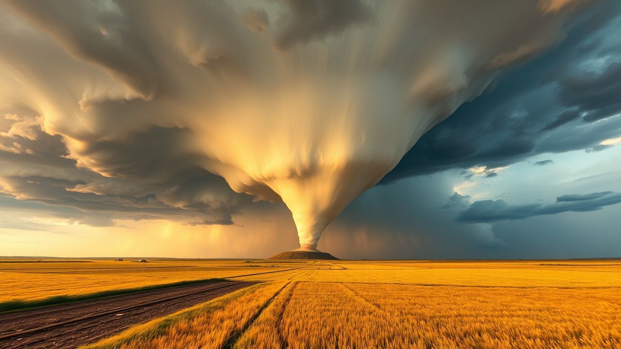 Resplendent Tornado Supercell Structure Drama