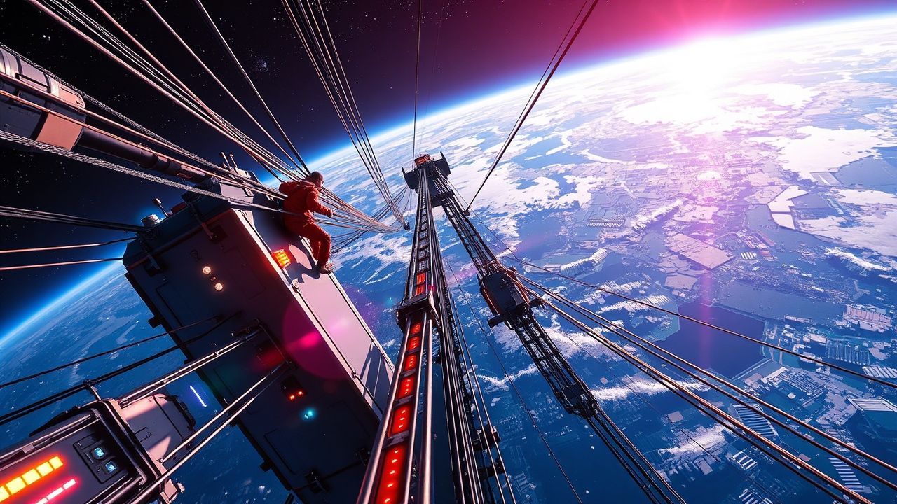 Spectacular Space Elevator Earth